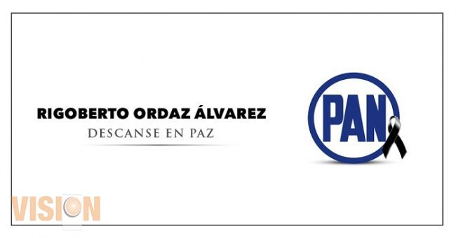 PAN condena asesinato de Rigoberto Ordaz Álvarez