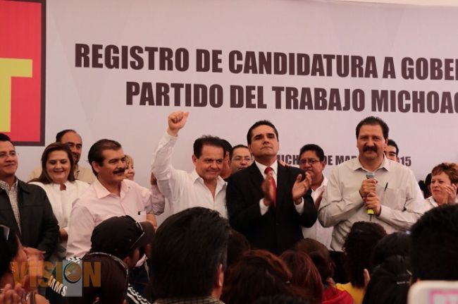 Ya son 4 partidos políticos que respaldan a Silvano Aureoles, hoy se registró por PT