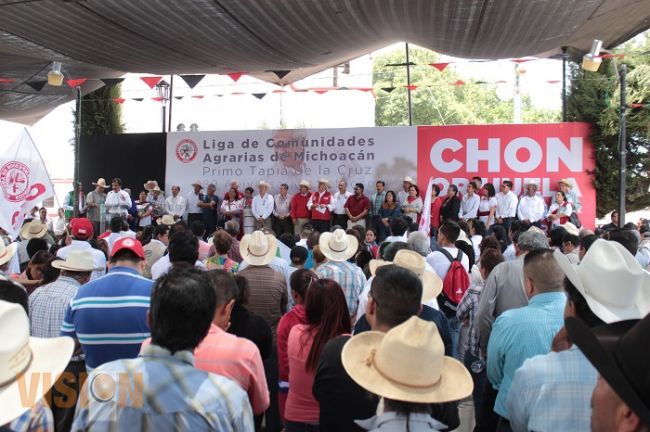 Con el apoyo de campesinos, vamos con carro completo: Chon Orihuela