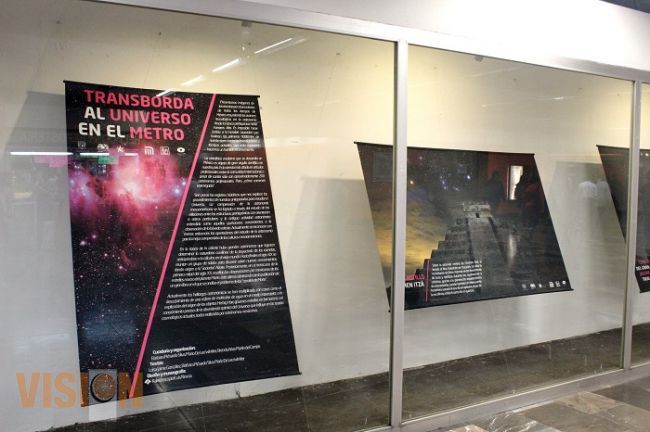 Exposición “Transborda el universo en el metro” llega a Morelia