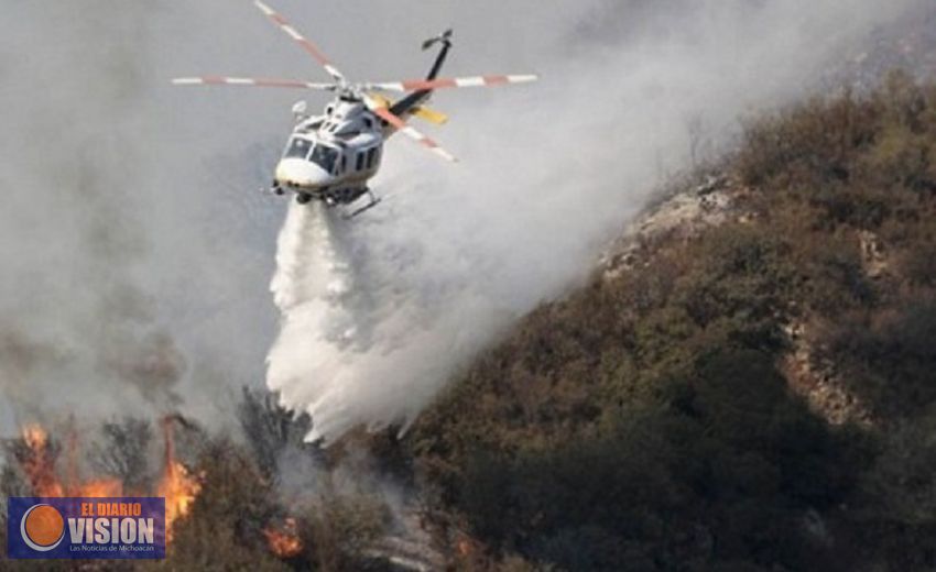  Llega apoyo aéreo del Estado de Jalisco para combatir incendio