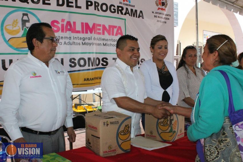 850 Adultos Mayores del Municipio de Nahuatzen recibirán "Sí Alimenta". Miguel Prado 