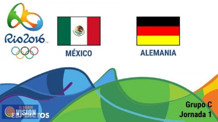 México empata con Alemania al iniciar los juegos de Río 2016.