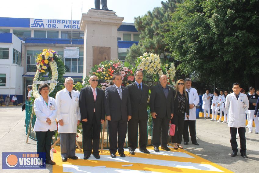 Conmemoran el Centenario Luctuoso del Dr. Miguel Silva en el Hospital Civil de Morelia
