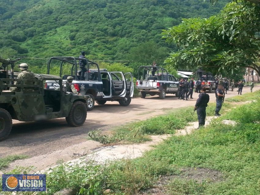 SSP y Sedena refuerzan seguridad en Tepalcatepec y Buenavista