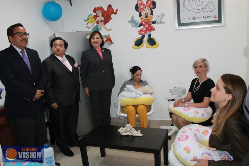 Inauguran dos salas de lactancia materna en Centros de trabajo
