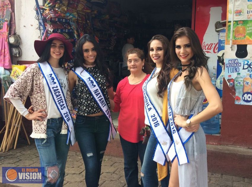 Graban participantes de Miss México promocionales de Michoacán