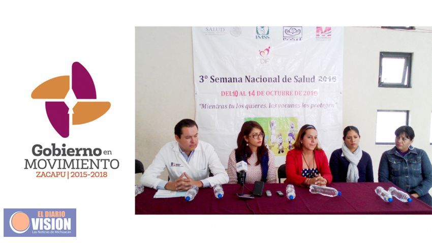 Arranca la 3er Semana Nacional de Salud en Zacapu