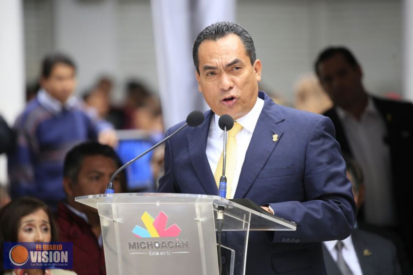 Adrián López Solís, orador oficial en el acto de los Mártires de Uruapan