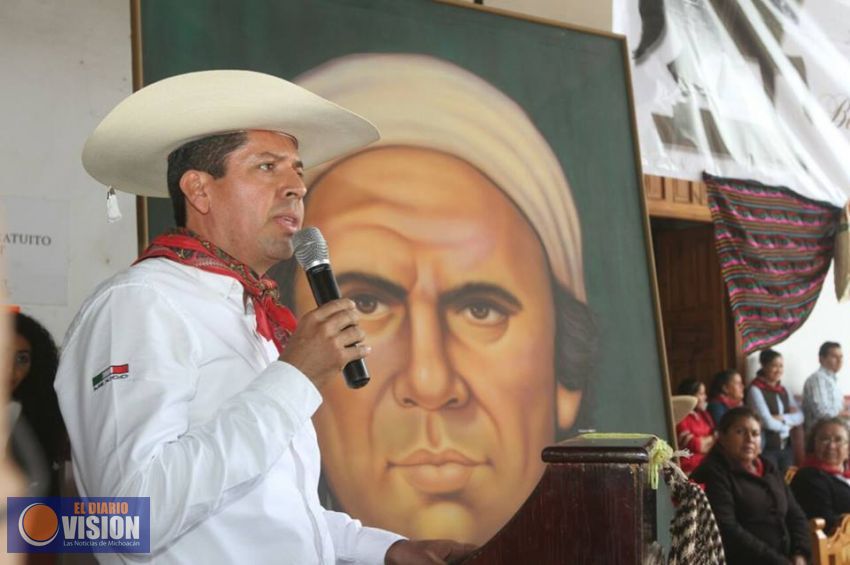 Seguir con el legado de Morelos, invita a los michoacanos, Antonio García Conejo