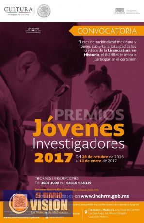 Invitan a nicolaitas a participar en los Premios Jóvenes Investigadores 2017 
