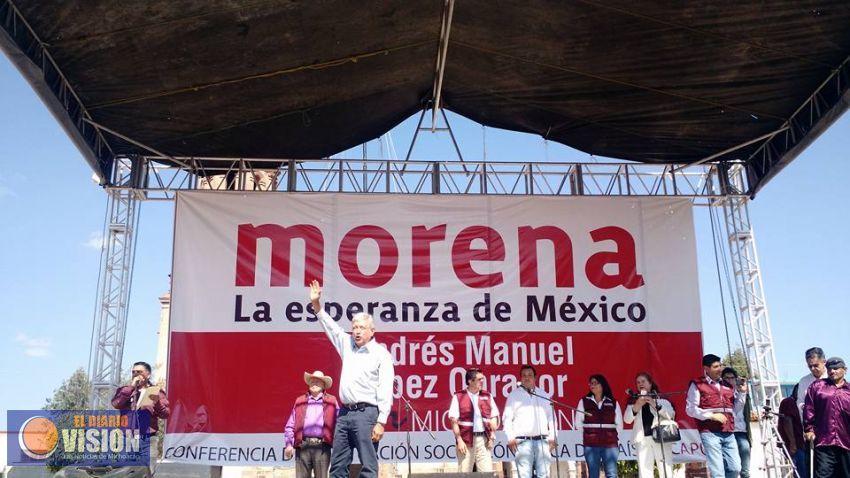 Gira de López Obrador por Michoacán, supera expectativas: Roberto Pantoja