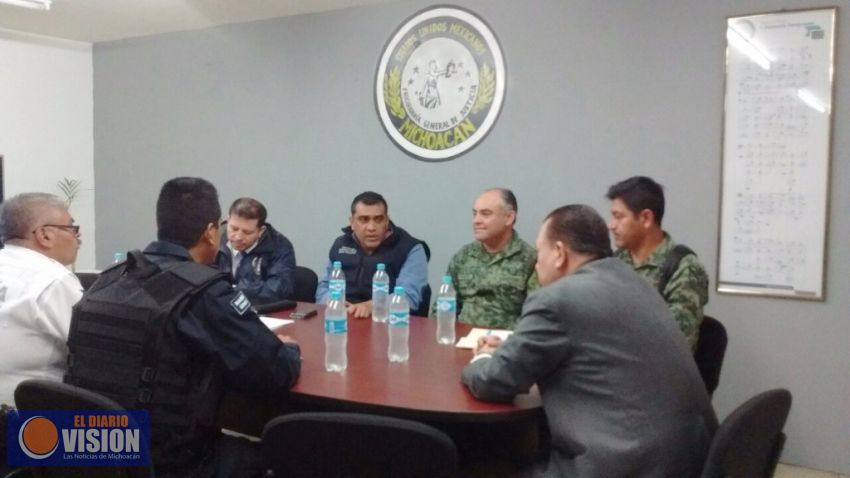 Establece SSP estrategias para el combate a la delincuencia en Uruapan