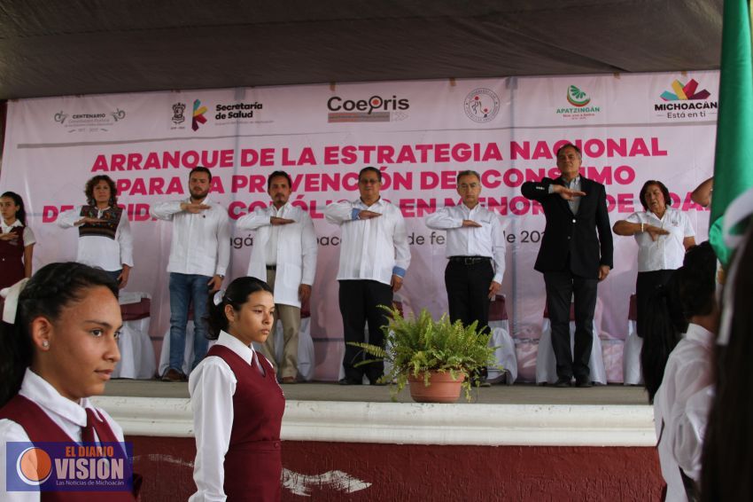 Inicia en Apatzingán plan nacional contra el consumo de alcohol en menores de edad