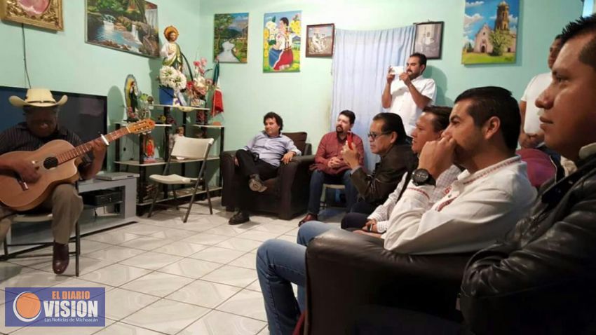Ayuntamiento de Erongarícuaro y SPI se reúnen con los creadores de la Danza de "Los Viejitos"