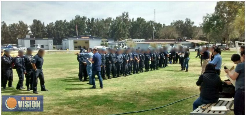 Presenta SSP a 152 policías de Tarímbaro y LC 