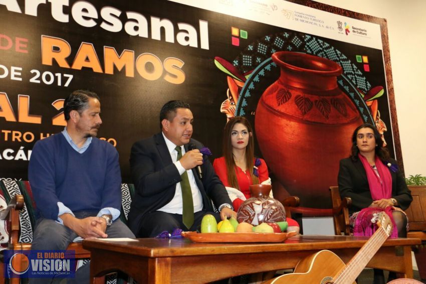 Presentan imagen institucional del Tianguis Artesanal de Domingo de Ramos 2017 de Uruapan