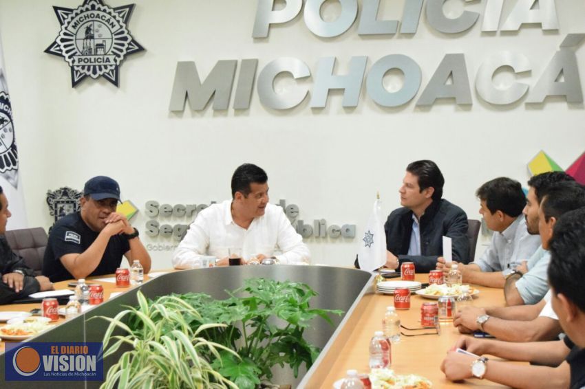 Acuerdan SSP y Ayuntamiento de Morelia acciones conjuntas por la seguridad