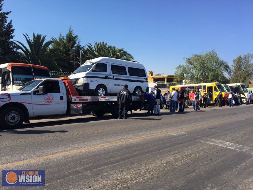 Trabajadores del transporte público del Municipio de Tarímbaro hace una queja en contra de COCOTRA