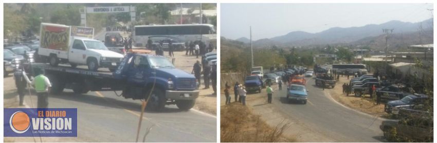 Recupera SSP seis vehículos retenidos por normalistas en Arteaga