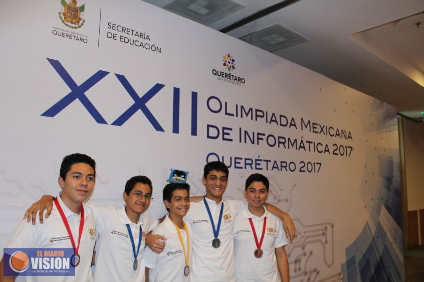 Cinco medallas para Michoacán en la 22ª Olimpiada Nacional de Informática