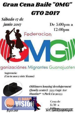 Migrantes de Guanajuato organizan evento, Cuitzeo, invitado especial 