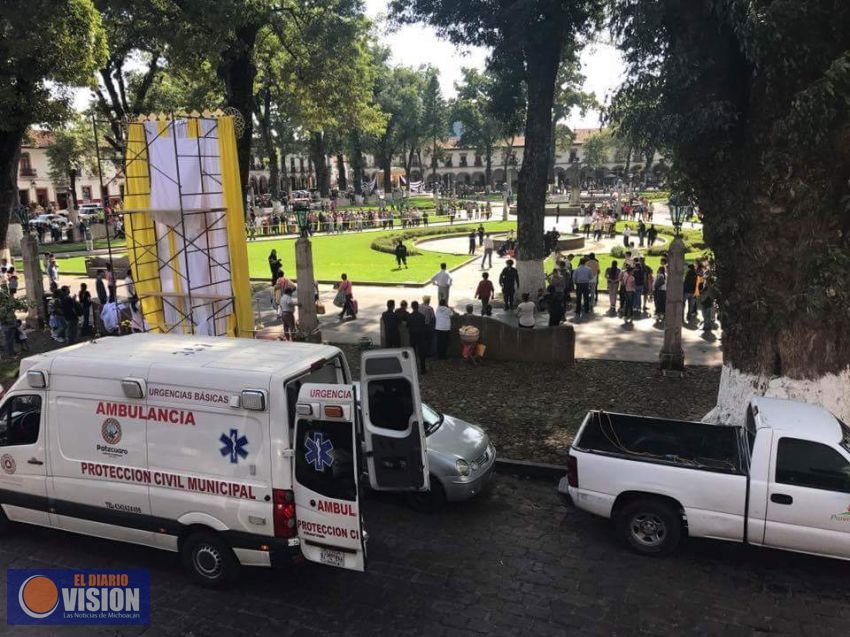 Lamentable accidente durante la celebración del Corpus en Pátzcuaro