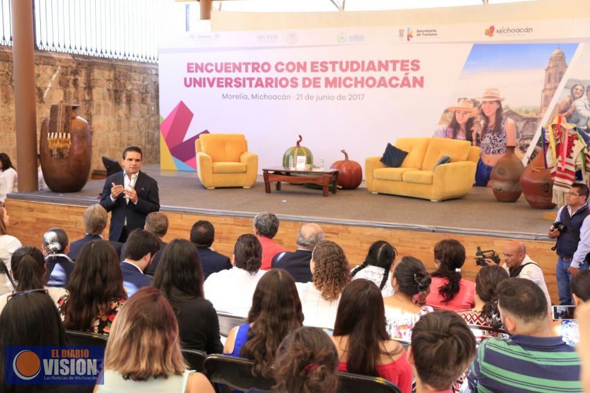 Michoacán será un estado impulsor del sector turístico, afirma Gobernador 