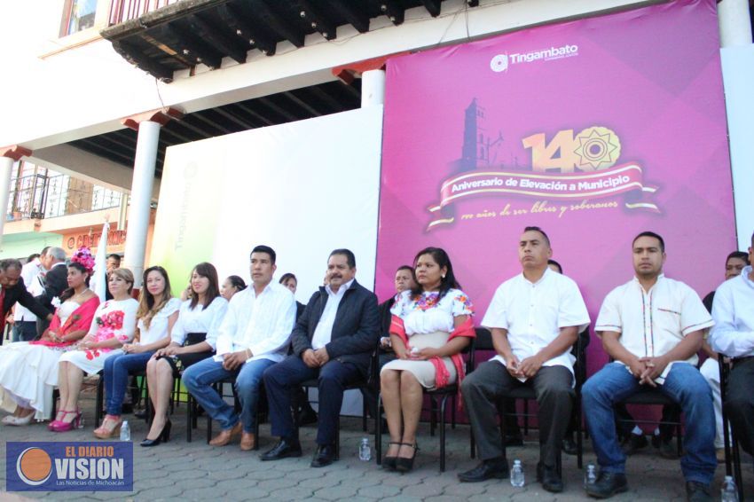 Tingambato celebra su 140 Aniversario de elevación a municipio