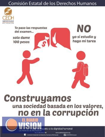 Inicia CEDH campaña de sensibilización para evitar corrupción 