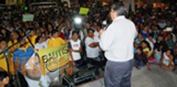 Ante más de 500 mil habitantes recibe en Tenencia Morelos a Enrique Bautista