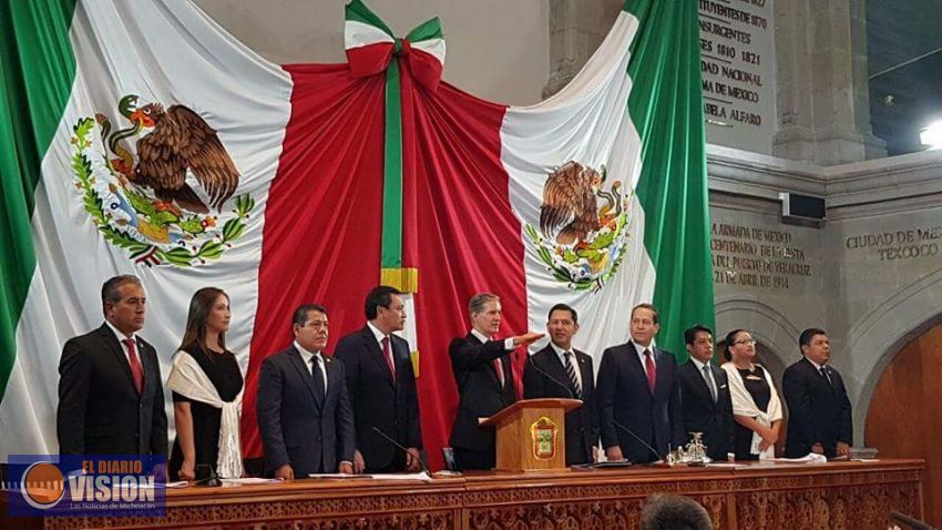 Alfredo del Mazo, toma protesta, Gobierno del Estado de Mexico