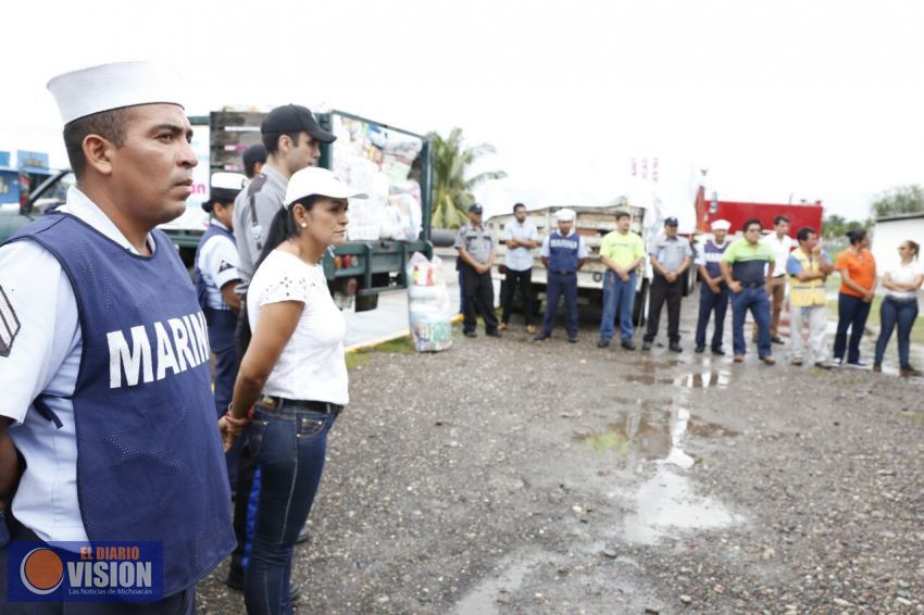  Envía Gobierno del Estado ayuda de michoacanos a Oaxaca y Chiapas vía marítima
