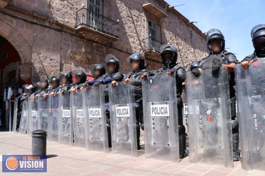 Concluyó sin incidentes movilizaciones de sindicatos en Morelia: SSP