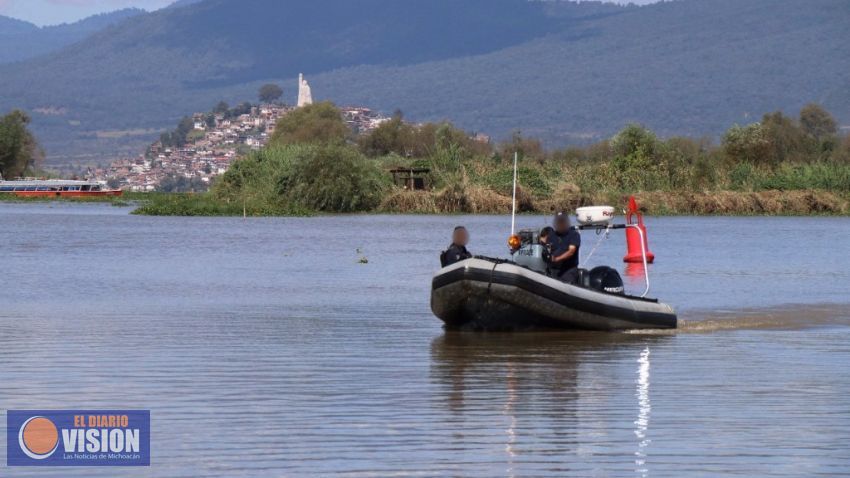 Unidad Lacustre de la Policía Michoacán garantiza tranquilidad en islas del lago de Pátzcuaro 
