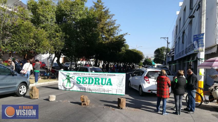 Caos vial en Morelia, bloqueos de sindicatos paralizan la Ciudad