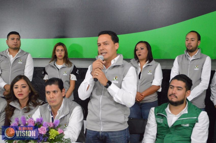 Asume Jonathan Sanata la dirigencia del Comité Municipal del PVEM en Morelia