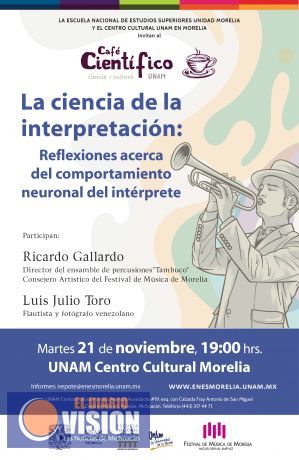  Encuentros entre la ciencia y la música en el Cuarto Aniversario del Café Científico de la UNAM