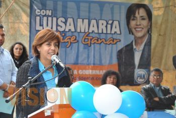 Luisa María Calderón Hinojosa, una esperanza para Michoacán: militancia panista