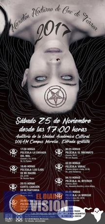 UNAM Campus Morelia invita al Maratón Nocturno de Cine de terror