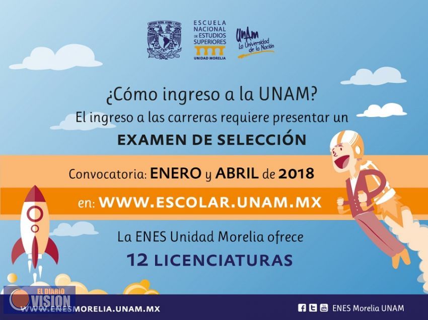 Próxima apertura de Convocatoria de Ingreso 2018 a las licenciaturas de la UNAM