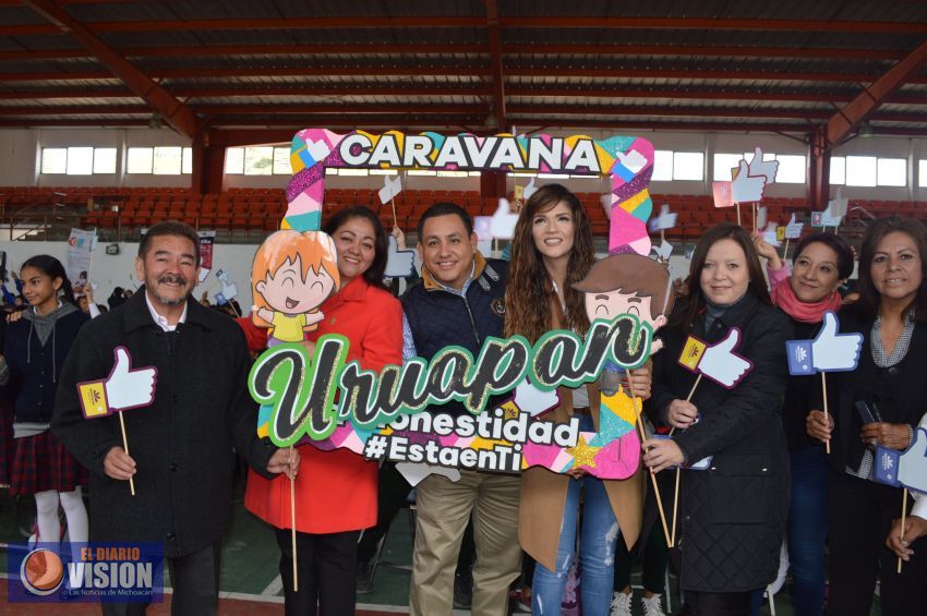 Con éxito se efectuó en Uruapan la 5ª Caravana Taller de la Niñez por la Honestidad y la Igualdad