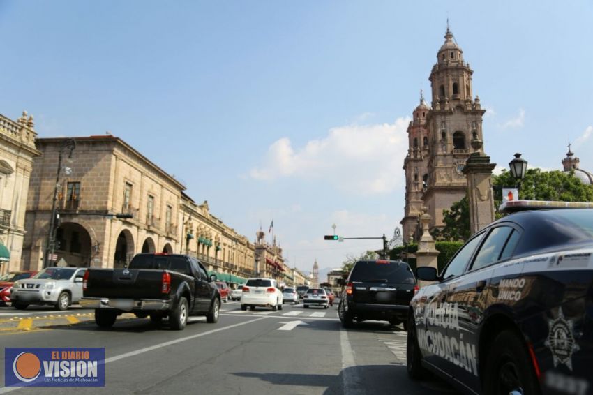 Despliega SSP operativo por manifestaciones en Morelia   