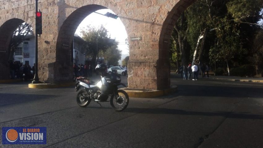 Despliega SSP operativo de vigilancia por manifestaciones en Morelia
