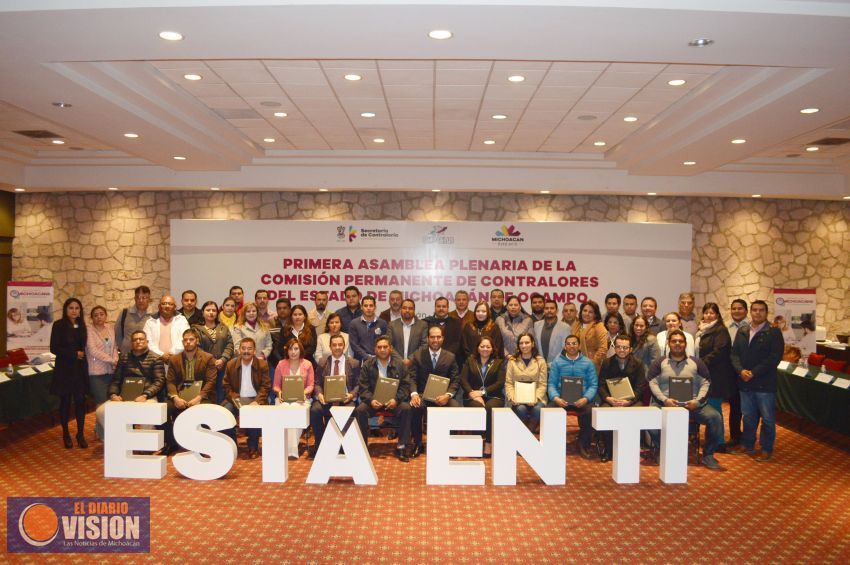 Realizan Primera Asamblea Plenaria 2018 de la Comisión de Contralores de Michoacán
