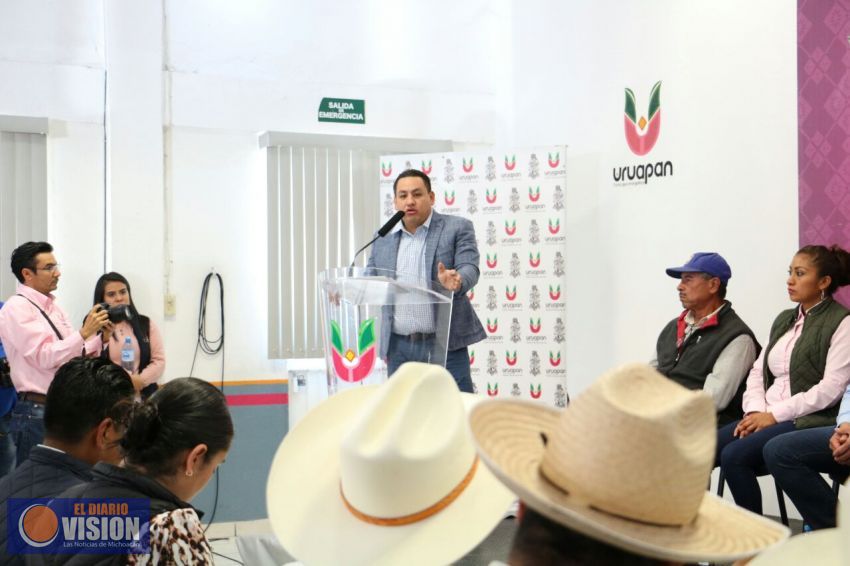 Dotaron incentivos por 3.3 mdp a 126 productores agropecuarios de Uruapan