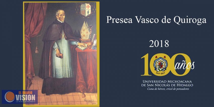 Abren convocatoria para segunda entrega de la Presea “Vasco de Quiroga” en la UMSNH