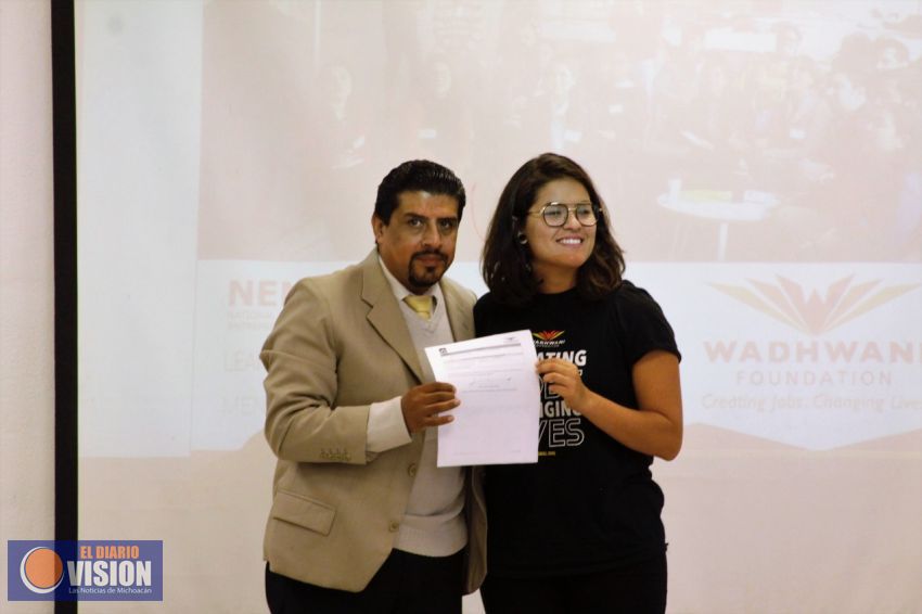 Firma Tecnológico Superior de Ciudad Hidalgo carta de trabajo con Fundación Wadwhani