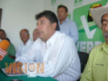 En 9 municipios el Verde irá sólo: Guzmán Ábrego