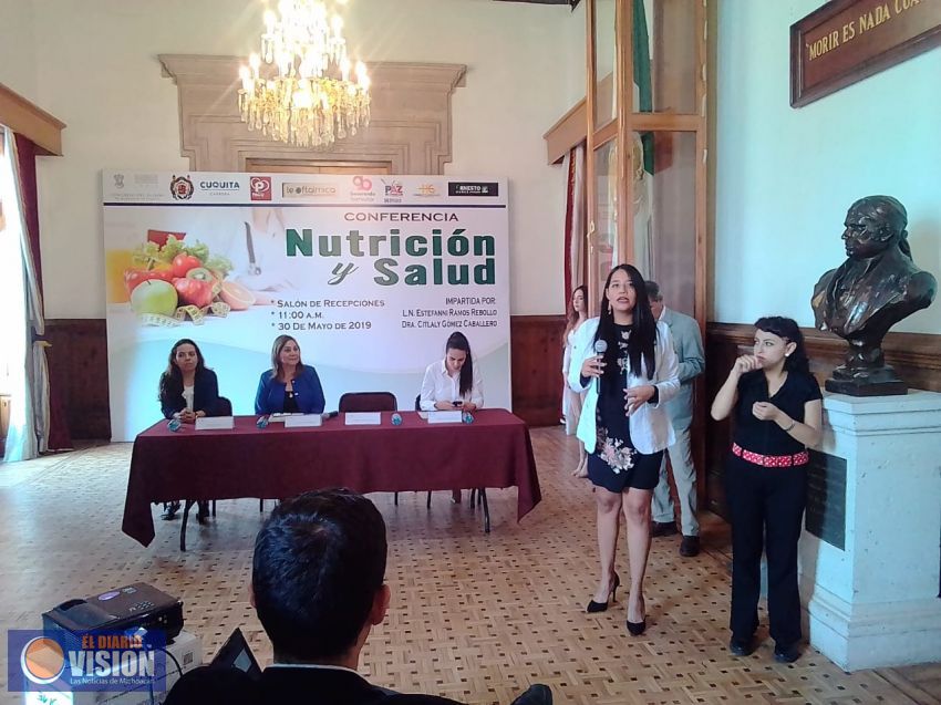 Dictan Conferencia sobre Nutrición y Salud en el Congreso de Michoacán